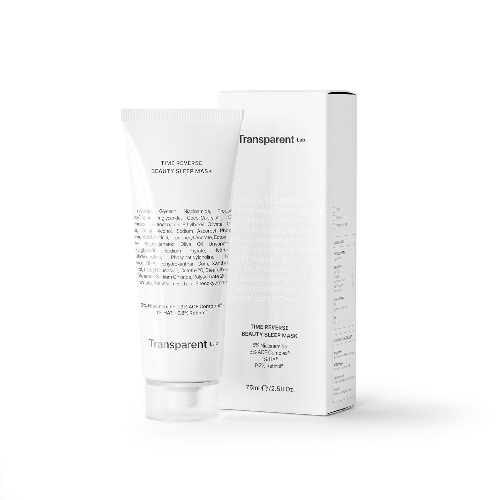 TRANSPARENT-LAB Нічна антивікова маска Time reverse beauty sleep mask 75 мл.