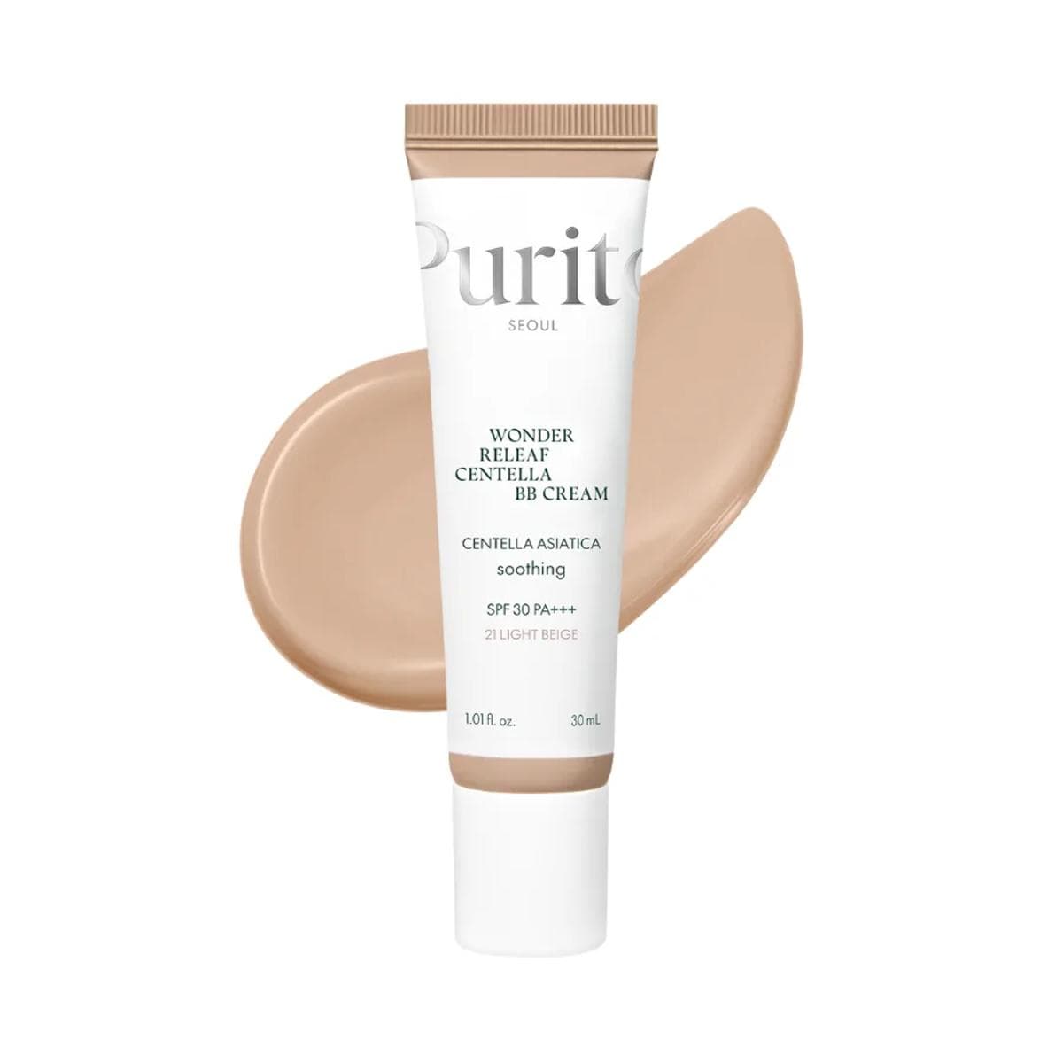 BB-крем з екстрактом центелли Purito Seoul Wonder Releaf Centella BB Cream 21 Light Beige, 30 ml