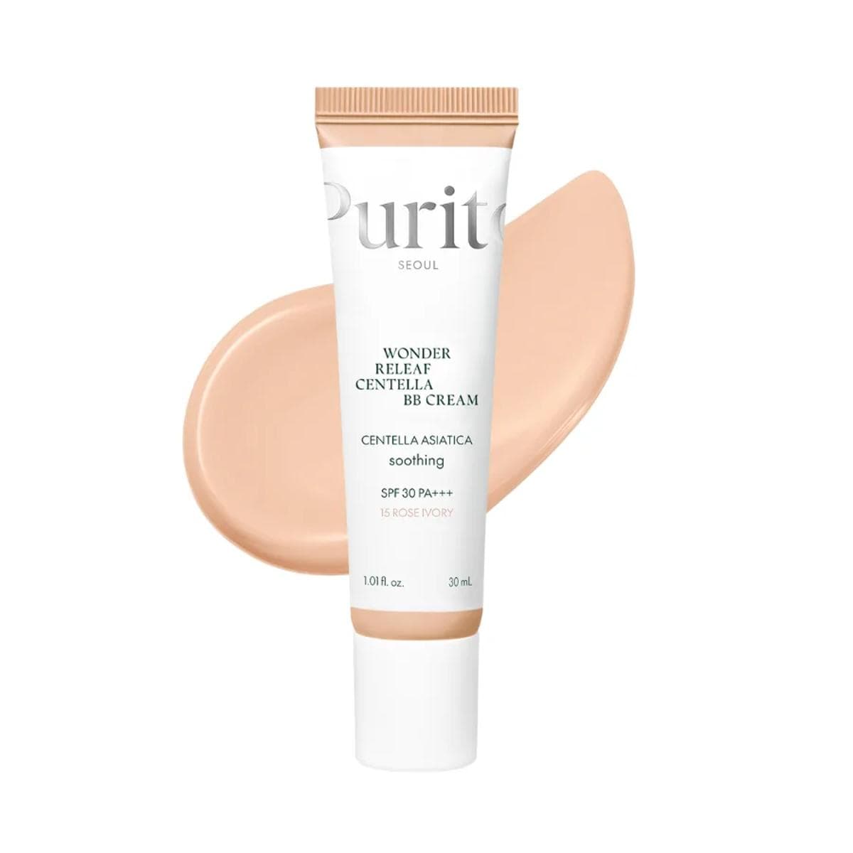 BB-крем з екстрактом центелли Purito Seoul Wonder Releaf Centella BB Cream 15 Rose Ivory, 30 ml
