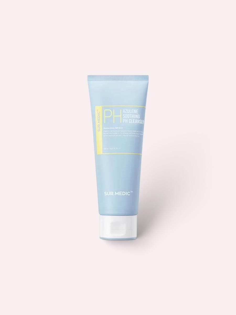 SUR.MEDIC+ AZULENE SOOTHING PH CLEANSER Заспокійлива гель-пінка для очищення шкіри з азуленом і церамідами, 150 мл