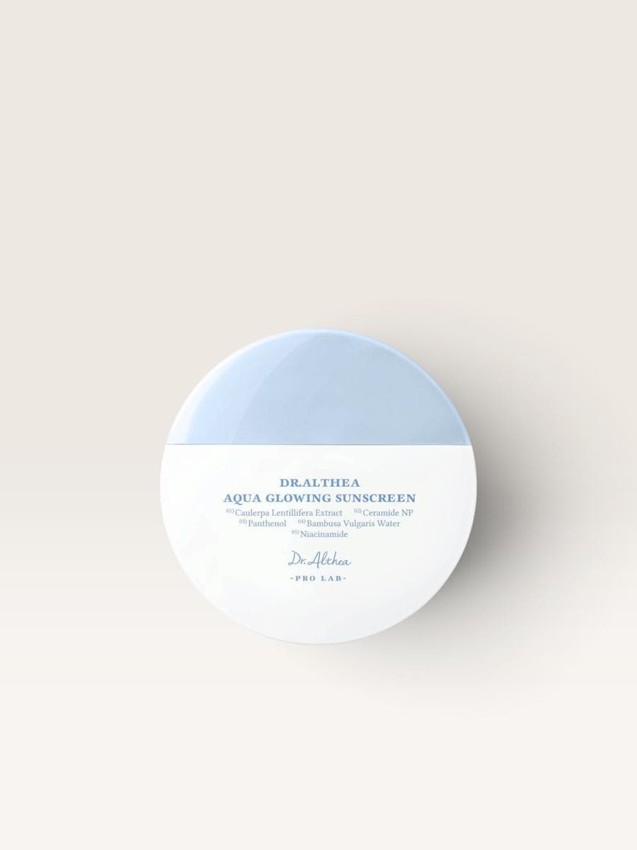 Зволожувальний сонцезахисний крем з пантенолом Dr.Althea Aqua Glowing SPF50