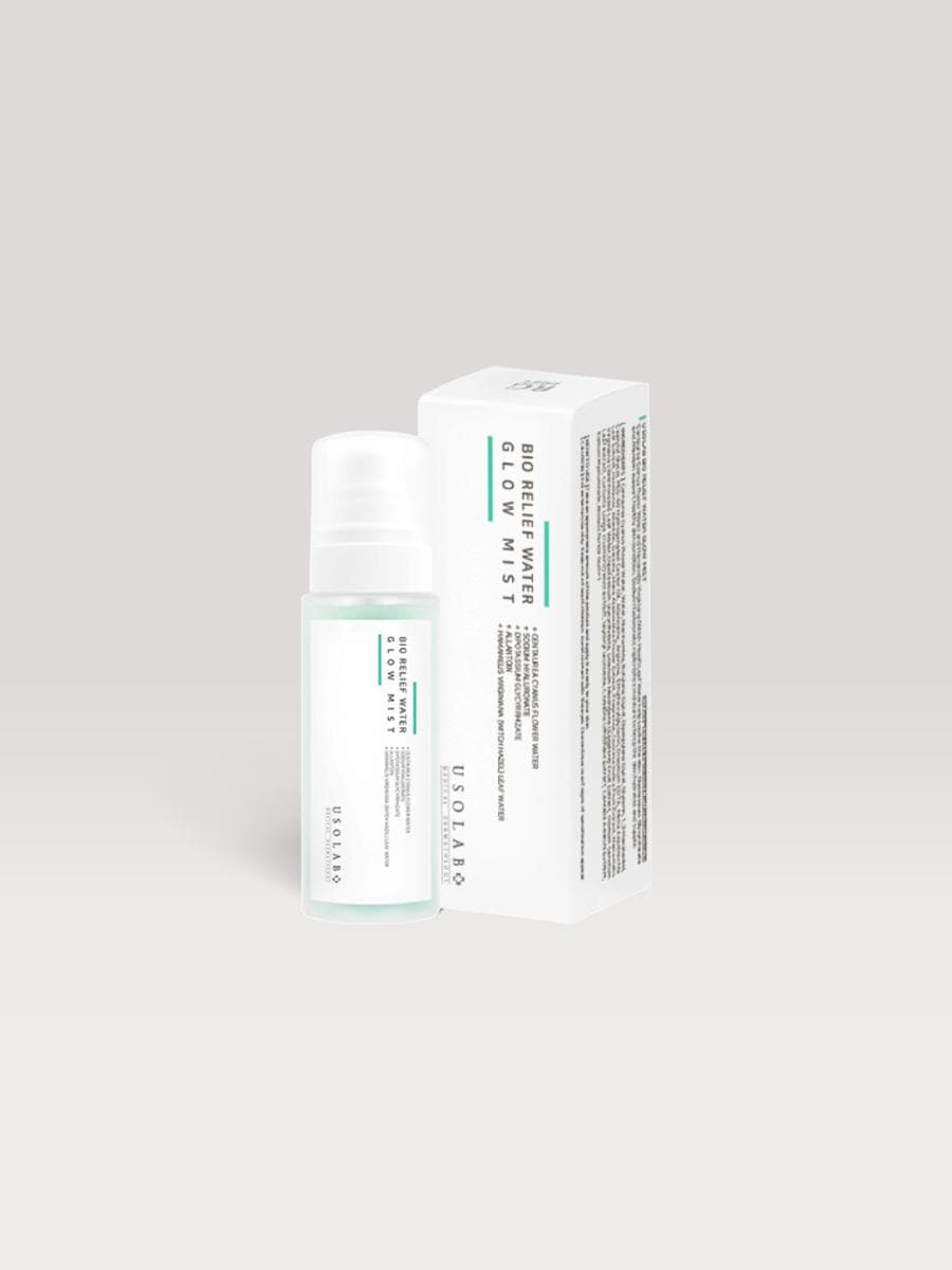 Заспокійливий та освіжаючий тонер cпрей Usolab Bio Relief Water Glow Mist